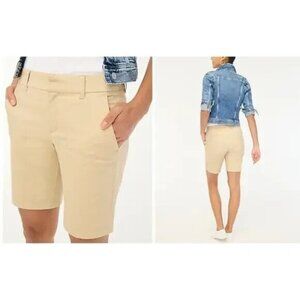 NWT J Crew $49.50 Frankie Bermuda Khaki Chino 9" Shorts Stretch Cotton sz 12 J54